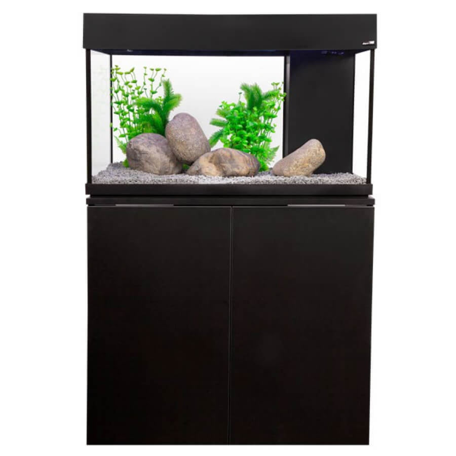 Aqua One Aquavogue 125 Aquarium 125l 80w X 42d X 50/75cm H Black (incl. Cabinet)