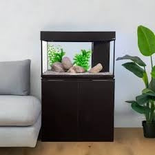 Aqua One Aquavogue 125 Aquarium 125l 80w X 42d X 50/75cm H Black (incl. Cabinet)