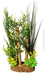 Aqua One Y Ornament Bamboo With Leaves Small 20x14x24cm (36723)-Hurstville Aquarium