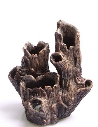 Aqua One Ornament Wood With Holes Medium 17x15x19cm (36746)-Hurstville Aquarium