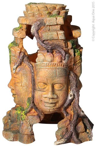 Aqua One Ornament 4 Faced Aztec Statue Large 12x7.5x26.5cm (36760)-Hurstville Aquarium
