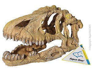 Aqua One Ornament Dinosaur Skull 23.4x10.5x13.5cm-Hurstville Aquarium