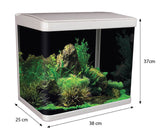 Aqua One Lifestyle 29 Complete Glass Aquarium 38cm 29l Gloss Black-Hurstville Aquarium