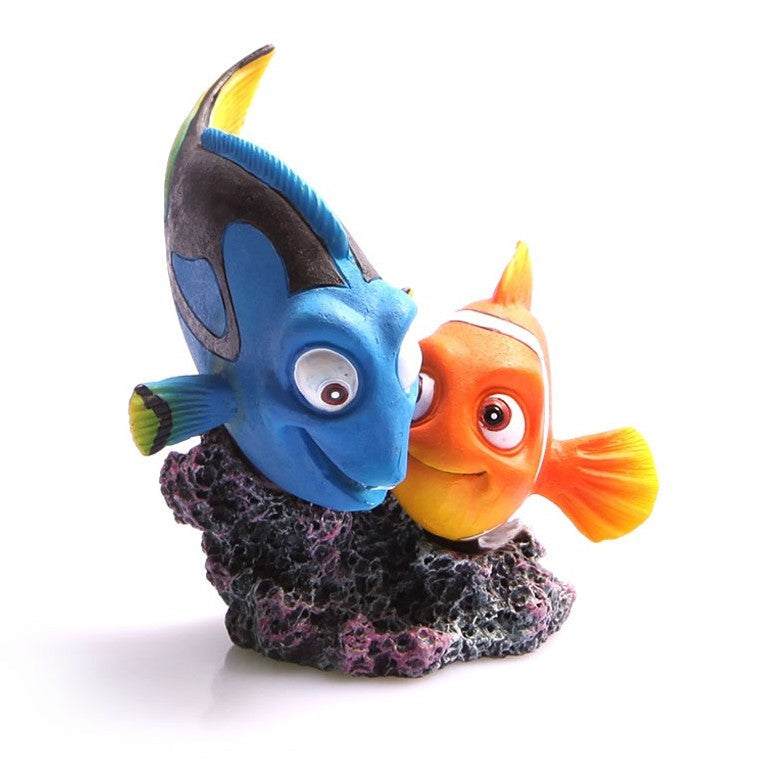 Aqua One Ornament Blue Tang And Clownfish (37167)-Hurstville Aquarium