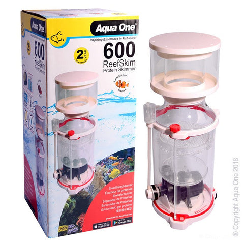 Aqua One Reefskim 600 Protein Skimmer 1400lh Up To 600l Tank (50038)-Hurstville Aquarium