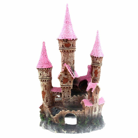 Aqua One Ornament Ruined Castle Large 12x11x21cm (pink)