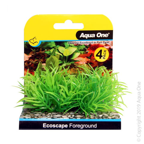Aqua One Ecoscape Foreground Ricca 4pk Green (28361)-Hurstville Aquarium