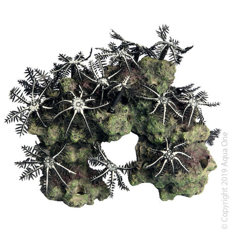 Aqua One Copi Coral Garden Black&white 18x11x13cm (36905)-Hurstville Aquarium