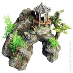 Aqua One Ornament Cliff Top Pagoda 22x18.5x23cmh (36943)-Hurstville Aquarium