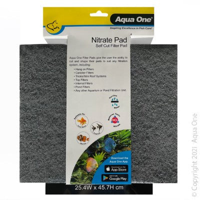 Aqua One Nitrate Pad Self Cut Filter Pad 25.4 X 45.7cm (10456)-Hurstville Aquarium
