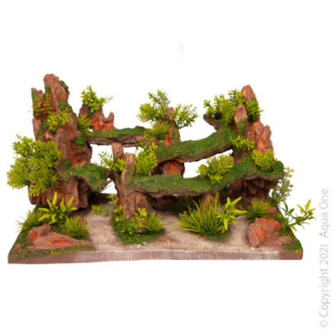 Aqua One Ecoscape Rock Garden X Large 37.5 X 20.5 X 22.5cm-Hurstville Aquarium