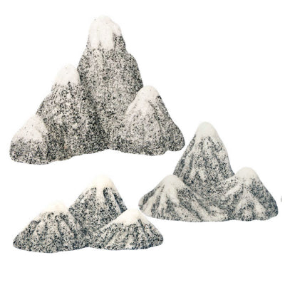 Aqua One Ornament Snow Topped Mountains S 17x8.5x7.5cmh