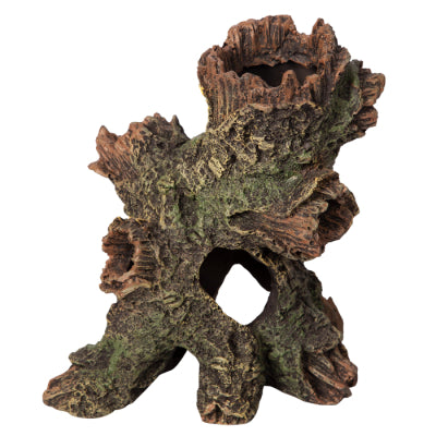 Aqua One Ornament Hollow Stump 13.5wx9dx15.5cmh