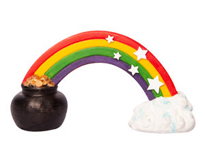 Aqua One Ornament Rainbow With Pot Of Gold Medium 12wx4dx6.5cmh