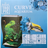 Bioscape Curve Nano Aquarium Black 50 X 36 X 36cm 