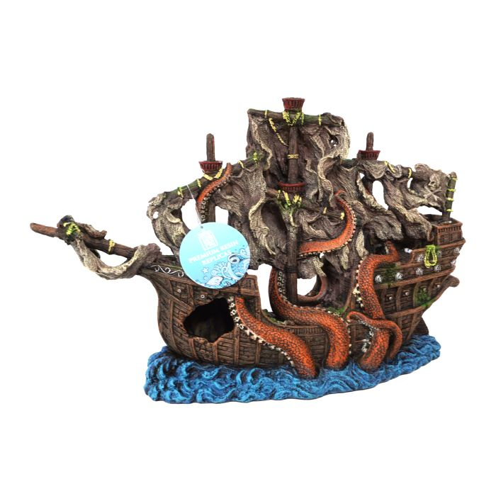Bioscape Octopus Shipwreck 34 X 10 X 22cm