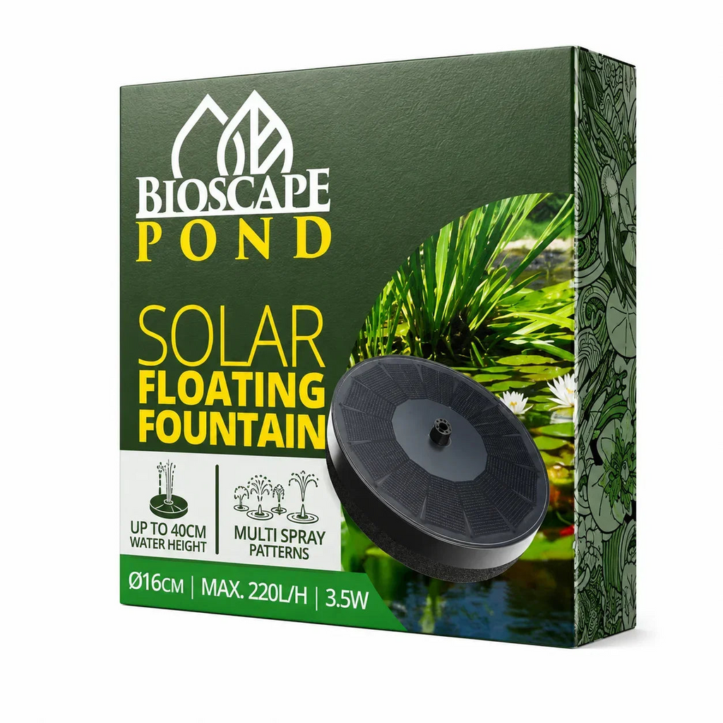 Bioscape Floating Solar Fountain 16cm 
