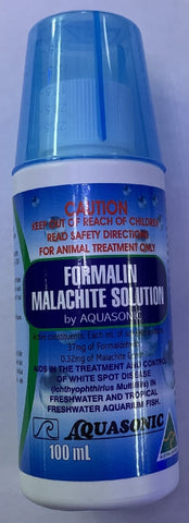 Aquasonic Formalin Malachite Green Solution 100ml-Hurstville Aquarium