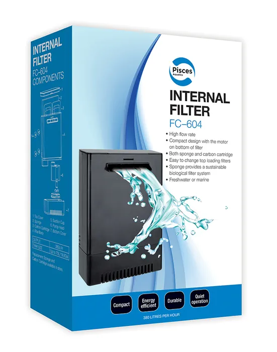 Pisces Aquatics Internal Hangon Filter Fc604