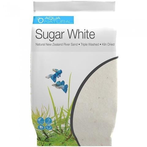 Pisces Sugar White Aquarium Sand (4.5kg)-Hurstville Aquarium