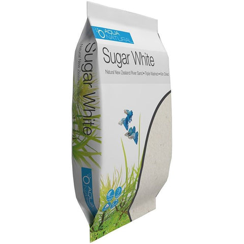 Pisces Sugar White Aquarium Sand (9kg)-Hurstville Aquarium